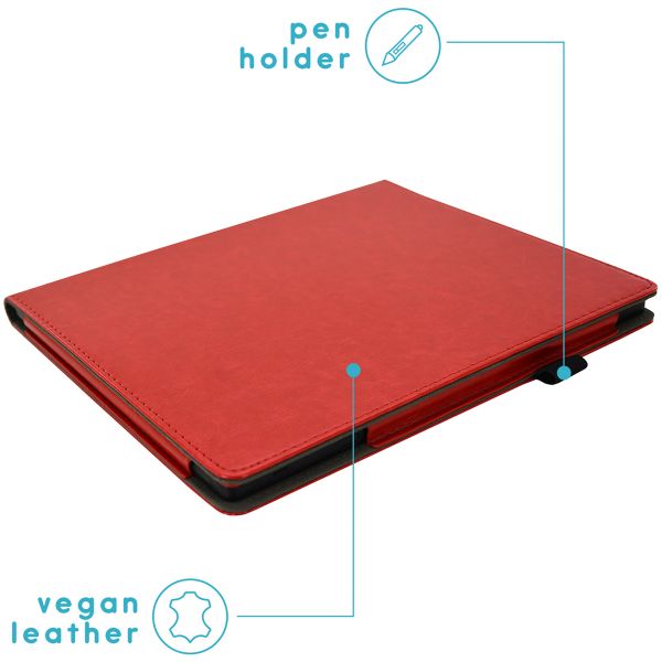 imoshion Vegan Leather Klapphülle für das Kobo Elipsa 2E - Rot