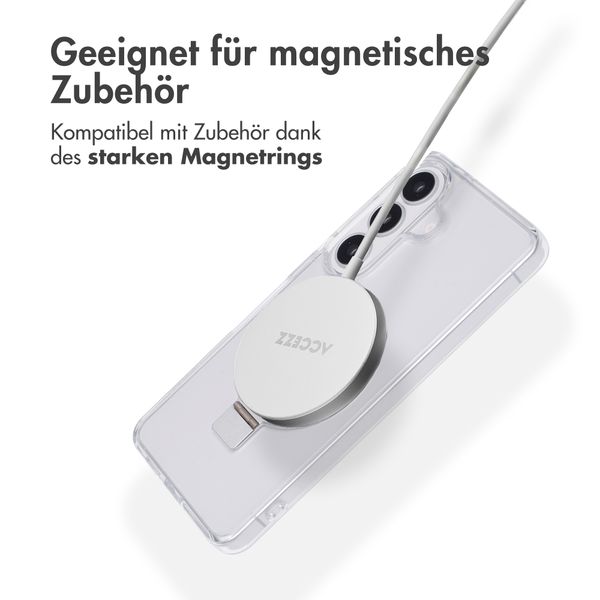 Accezz Ring Stand Backcover mit MagSafe Samsung Galaxy S26 - Transparent