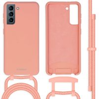 imoshion Color Backcover mit abtrennbarem Band Samsung Galaxy S21 - Peach