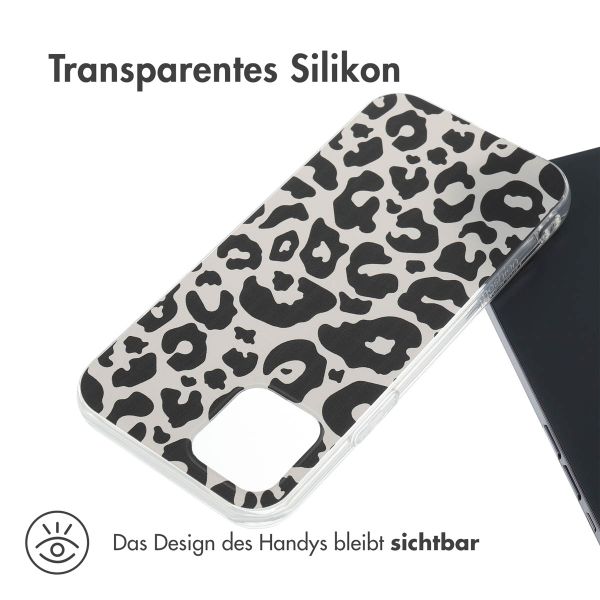 imoshion Design Hülle Apple iPhone 12 (Pro) - Leopard Transparent