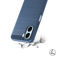 imoshion Brushed Back Cover Oppo A6x (4G/5G) - Dunkelblau