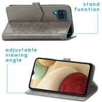 imoshion Mandala Klapphülle Samsung Galaxy A12 - Grau