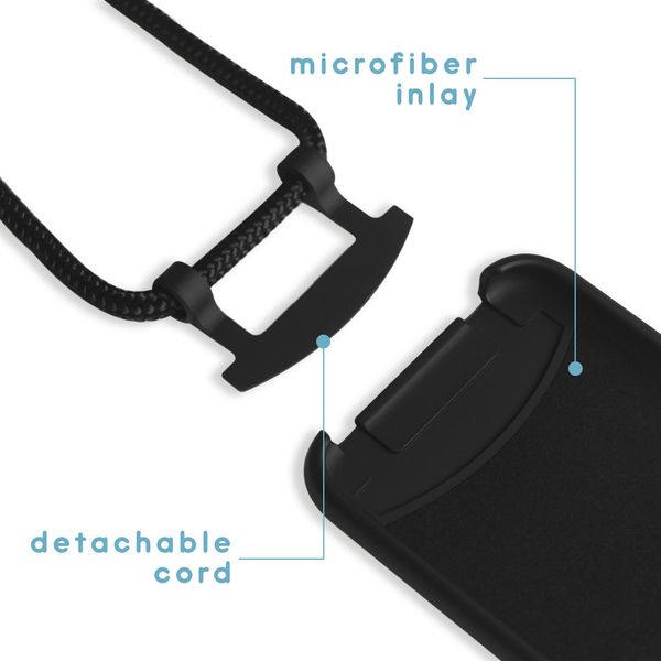 imoshion Color Backcover mit abtrennbarem Band Apple iPhone 12 (Pro) - Schwarz