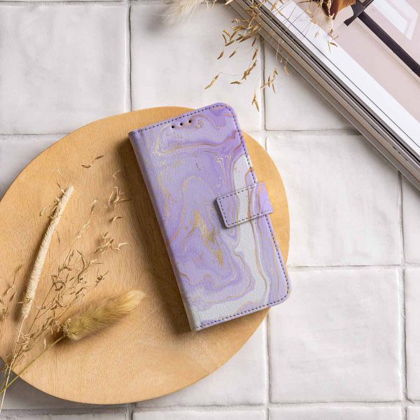 imoshion Design Klapphülle Xiaomi Redmi Note 14 Pro (5G) - Purple Marble