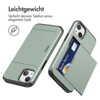 imoshion Backcover mit Kartenfach Apple iPhone 14 - Dunkelgrün