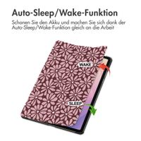 imoshion Design Trifold Klaphülle Samsung Galaxy Tab S11 - Bloom Love Blush