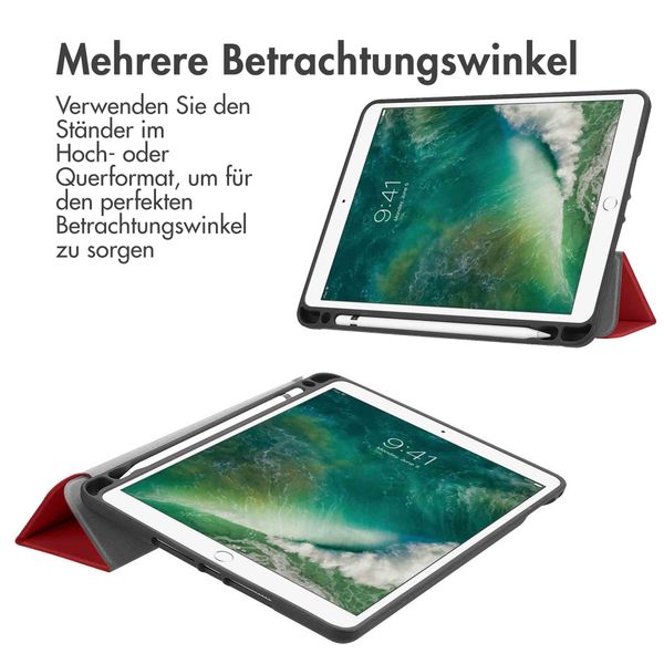 imoshion Trifold Klapphülle Apple iPad 6 (2018) 9.7 Zoll / iPad 5 (2017) 9.7 Zoll / Air 2 (2014)/Air 1 (2013) - Rot