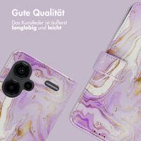 imoshion Design Klapphülle Xiaomi Redmi Note 13 Pro Plus (5G) - Purple Marble