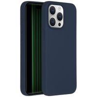 Accezz Liquid Silikoncase für das iPhone 15 Pro Max - Dunkelblau