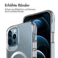 imoshion Klare Glitter Backcover mit MagSafe Apple iPhone 12 (Pro) - Silber