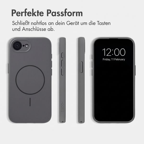 Accezz Grip Backcover mit MagSafe Apple iPhone 17e / 16e - Grau