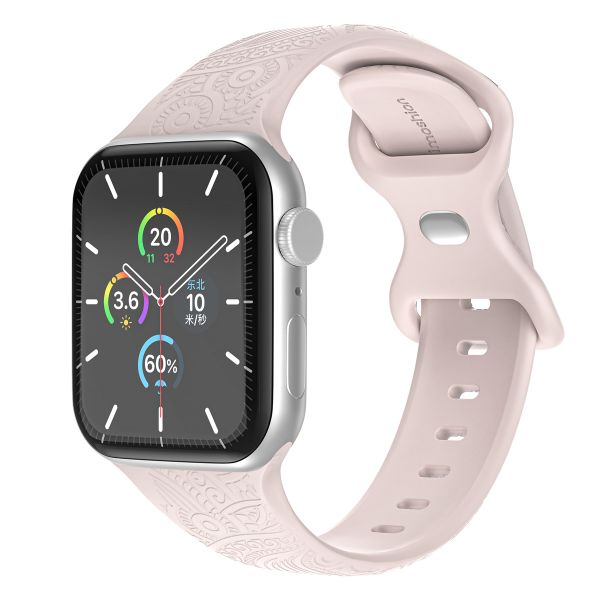 imoshion Graviertes Silikonarmband für die Apple Watch Series 1-9 / SE (38/40/41 mm) | Series 10 (42 mm) - Rosa