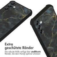 imoshion Design Hülle mit Band für das Samsung Galaxy A14 (5G/4G) - Black Marble