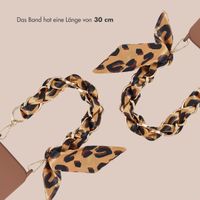 Selencia Luxus-Handyband mit Schal - Braun