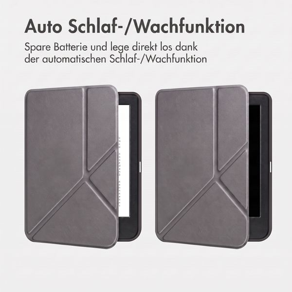 imoshion Klappbare Klapphülle Kobo Clara Colour / BW - Grau