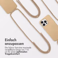 imoshion Color Backcover mit abnehmbarem Handykette und MagSafe Apple iPhone 15 Pro Max - Nude