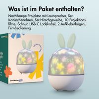 imoshion Dreamlight Nachtlicht-Projektor mit Lautsprecher - 10 Projektionsrollen - Weiß