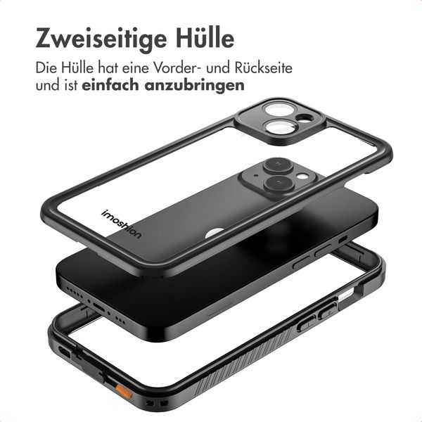 imoshion Wasserdichte 360 Hülle Apple iPhone 15 - Schwarz