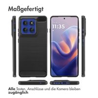 imoshion Brushed Back Cover Motorola Edge 60 Pro - Schwarz