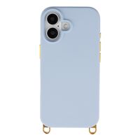 Selencia Rivièra Backcover mit MagSafe mit abnehmbaren Haken Apple iPhone 16 - Powder Blue
