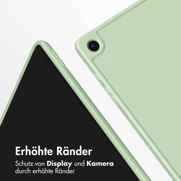 Accezz Smarte Klapphülle aus Silikon Samsung Galaxy Tab A9 Plus - Hellgrün