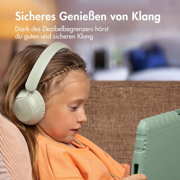 imoshion Kinderkopfhörer mit AUX-Kabel - Dezibelbegrenzer - Mint Green
