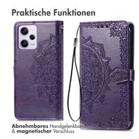 imoshion Mandala Klapphülle Xiaomi Redmi Note 12 Pro Plus - Violett