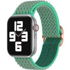imoshion Elastisches Nylonarmband für das  Apple Watch Series 1 t/m 9 / SE (38/40/41 mm) | Series 10 / 11 (42 mm) - Türkis