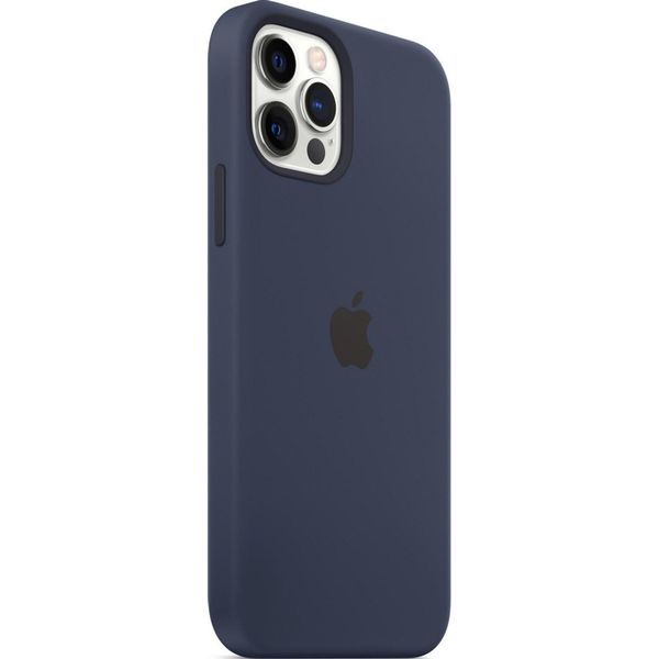 Apple Silikon-Case MagSafe Apple iPhone 12 (Pro) - Deep Navy