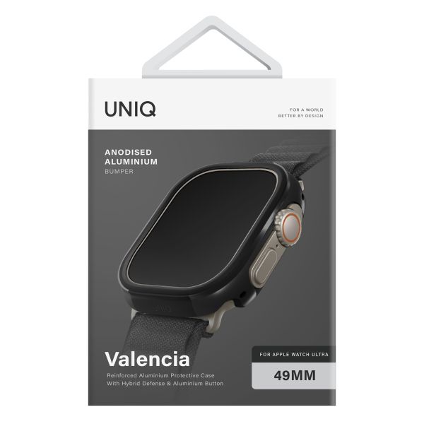 Uniq Valencia Watch Hülle für die Apple Watch Ultra (2) - 49 mm - Titanium Silver