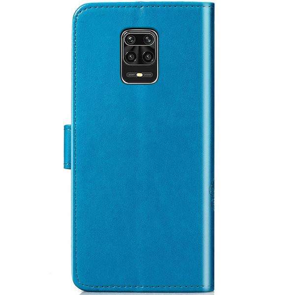 Kleeblumen Klapphülle Redmi Note 9 Pro / 9S - Türkis