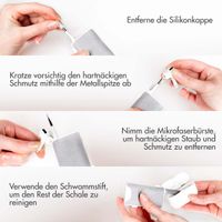 imoshion 5 in 1 Apple AirPods Reinigungsset - Reinigungsset für Apple AirPods, Smartphones und Kopfhörer