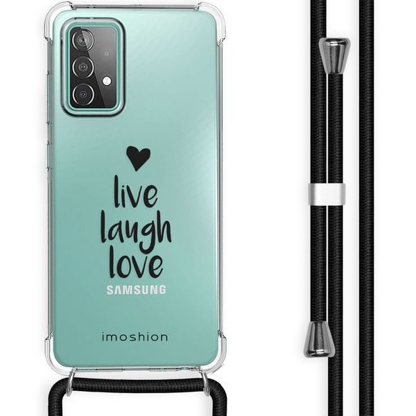 imoshion Design Hülle mit Band für das Samsung Galaxy A52(s) (5G/4G) - Live Laugh Love