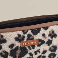 Selencia Teddy Laptop Hülle 13-14 Zoll - Laptop Sleeve - Leopard