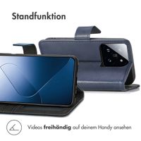 imoshion Luxuriöse Klapphülle Xiaomi 14T - Dunkelblau