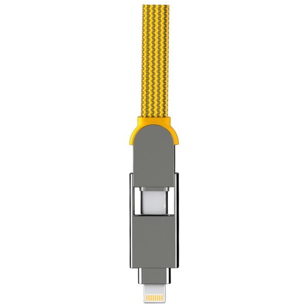 Rolling Square inCharge® XL 6-in-1-Schnellladekabel - 3 Meter - Yellow