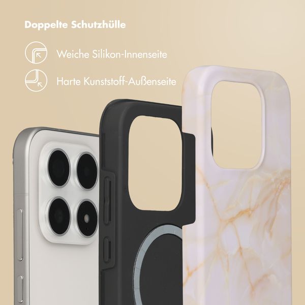 Selencia Vivid Rückabdeckung mit MagSafe Xiaomi 17 - Golden Beige Marble