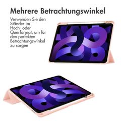 imoshion Trifold Hardcase Klapphülle Apple iPad Air 11 Zoll (2025) M3 / (2024) M2 / Air 5 (2022) / Air 4 (2020) - Rosa