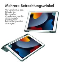 imoshion Trifold Hardcase Klapphülle Apple iPad 9 (2021) 10.2 Zoll / iPad 8 (2020) 10.2 Zoll / iPad 7 (2019) 10.2 Zoll - Grün