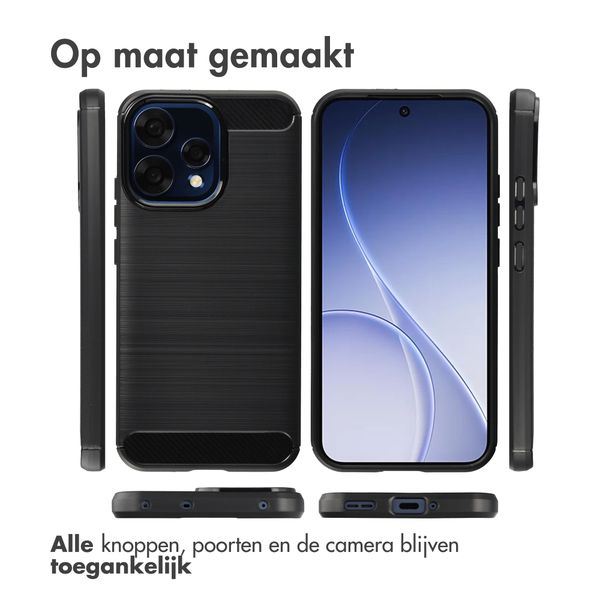 imoshion Brushed Back Cover Oppo Reno15 F (5G) - Schwarz