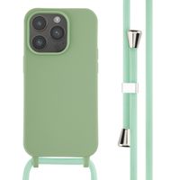 imoshion Silikonhülle mit Band für das Apple iPhone 14 Pro - Grün