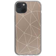 imoshion Design Hülle iPhone 14 - Graphic Lines Beige