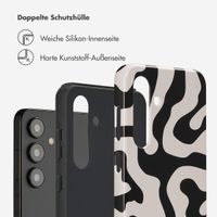 Selencia Vivid Back Cover Samsung Galaxy S24 Plus - Art Wave Black