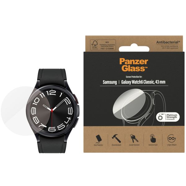 PanzerGlass ﻿Displayschutzfolie für die Samsung Galaxy Watch 6 Classic - 43 mm