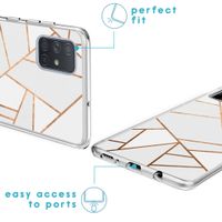 imoshion Design Hülle Samsung Galaxy A71 - White Graphic