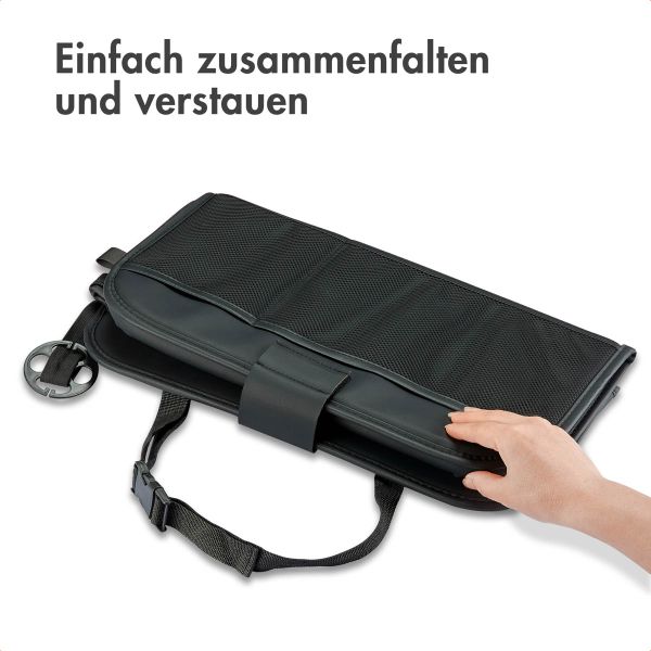 imoshion Luxuriöser Autositz-Organizer - Tablethalter Auto - 7 Aufbewahrungsfächer - Schwarz