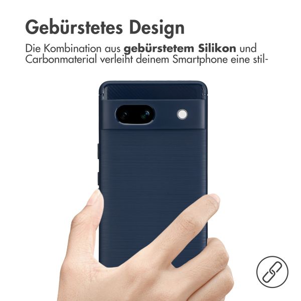 imoshion Brushed Back Cover Google Pixel 7a - Dunkelblau