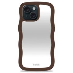 Holdit Wavy Case Apple iPhone 13/14/15/16e - Chocolate Mirror