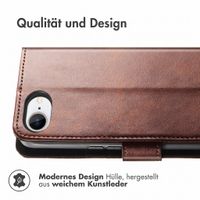 imoshion Luxuriöse Klapphülle Apple iPhone 17e / 16e - Dunkelbraun