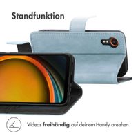 imoshion Luxuriöse Klapphülle Samsung Galaxy Xcover 7 - Hellblau